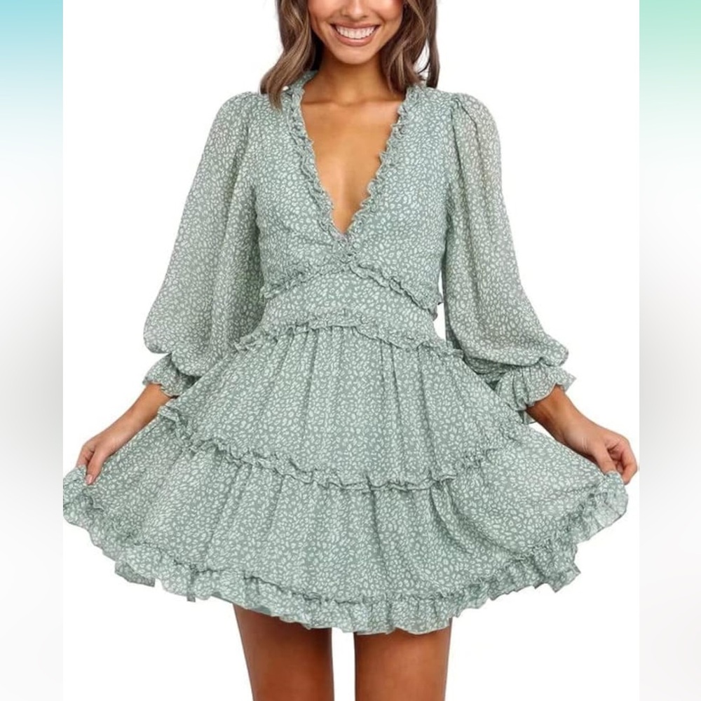 Boutique Sage Green Dress